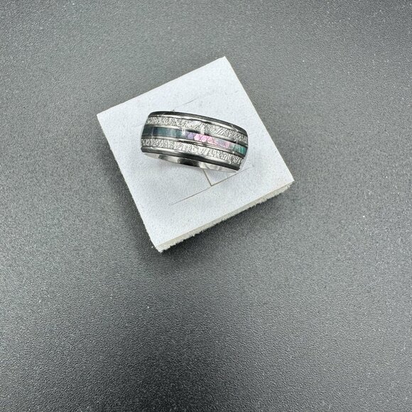 Color Changing Stainless Steel Unisex Ring Wedding Band - Picture 12 of 15